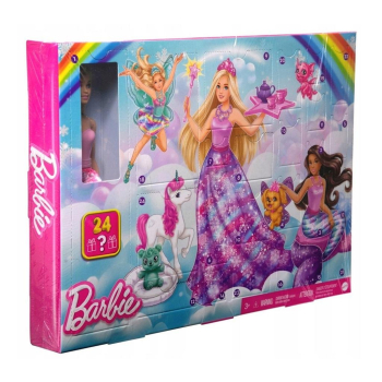 Barbie Kalendarz adwentowy z lalką HVK26